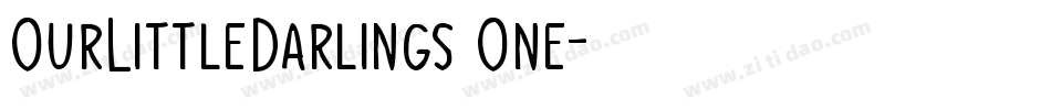 OurLittleDarlings One字体转换